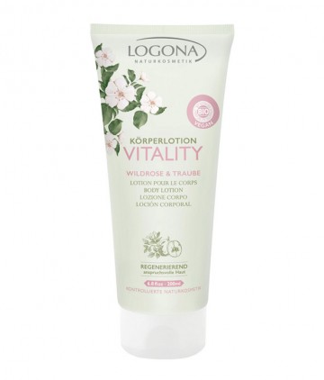 LOGONA Vitality Tělové mléko Planá růže & Hrozny 200 ml