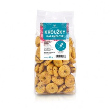 ALLNATURE Kroužky karamelové 80 g ALLNATURE Kroužky karamelové 80 g