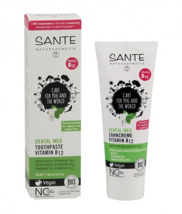 SANTE Zubní pasta vitamin B12 s fluoridem 75ml SANTE Zubní pasta vitamin B12 s fluoridem 75ml