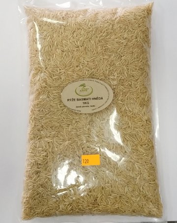 Rýže basmati hnědá 1kg Rýže basmati hnědá 1kg