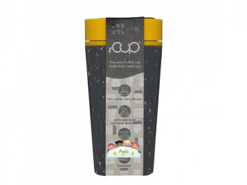 Kelímek rCUP Black and Mustard 340 ml Kelímek rCUP Black and Mustard 340 ml